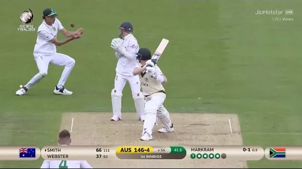 Marco Jansen's amazing reflex catch sees end of Steve Smith